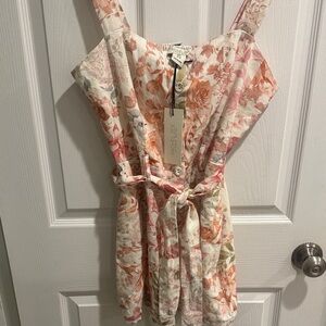 Rachel and Zoe Multicolor Floral Romper NWT